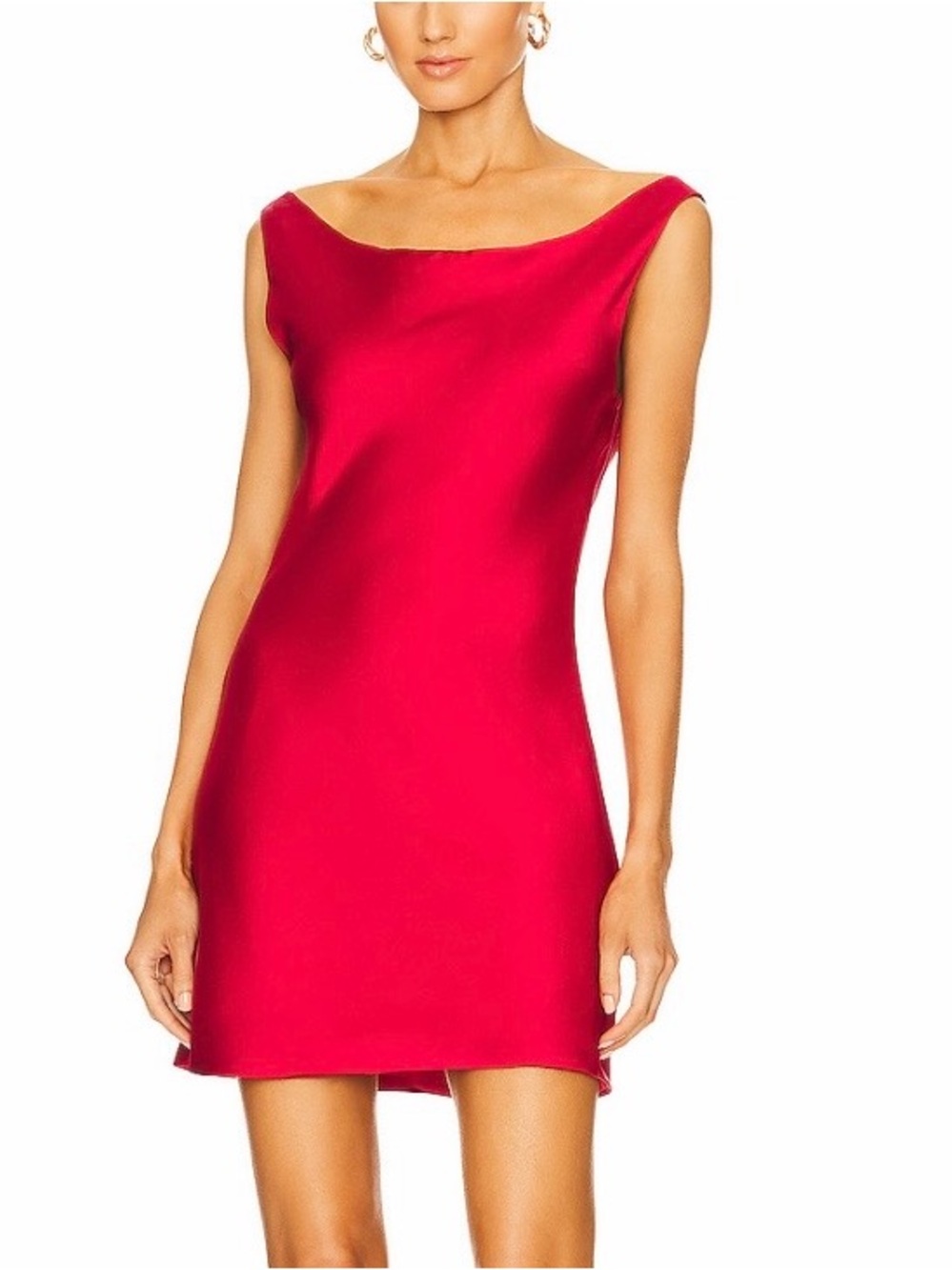 Norma Kamali Red Mini Sheath Dress